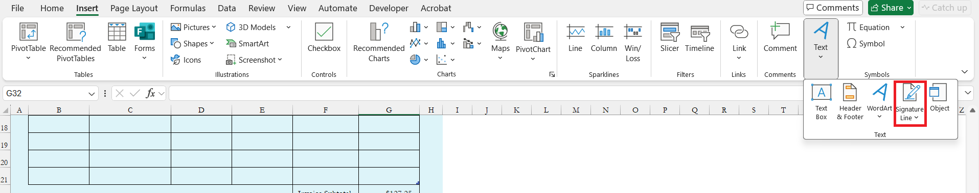 Invoice Format in Excel