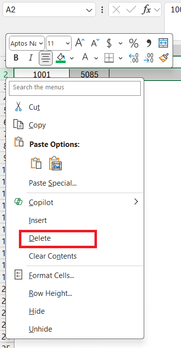 What is a Row in Excel