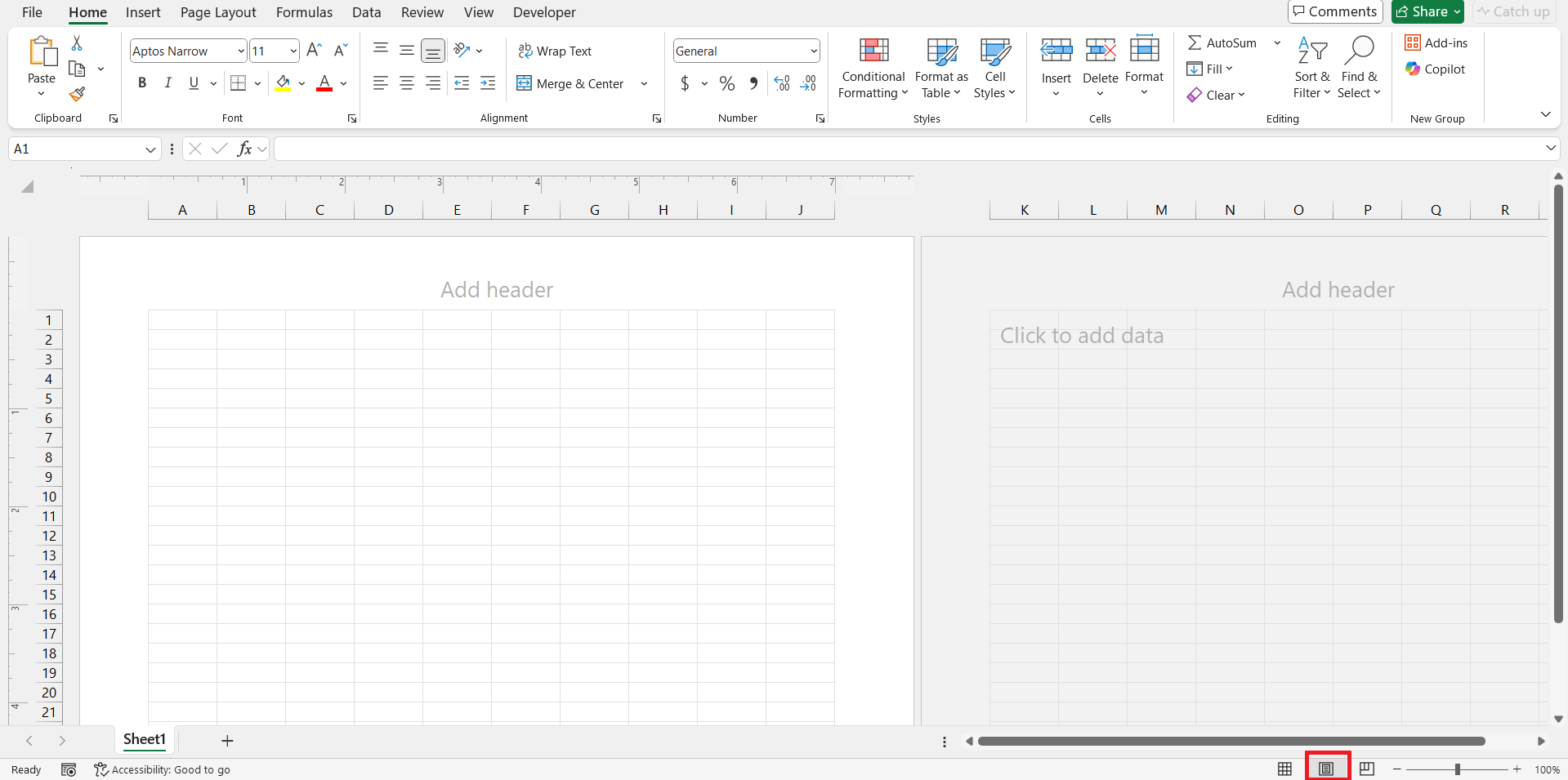 Print Graph Paper in Excel