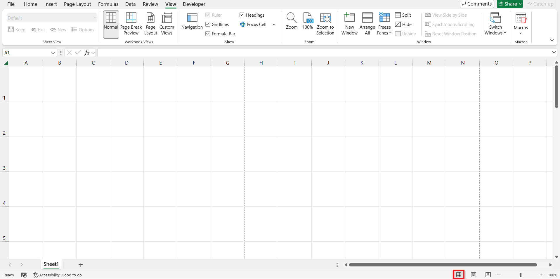 Print Graph Paper in Excel