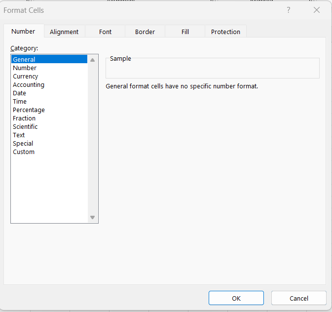 dialog box in Excel