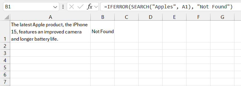 Compare Text in Excel