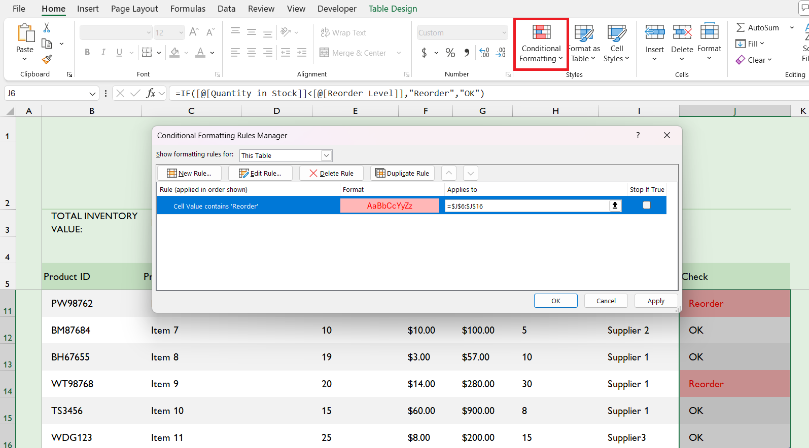 Excel Inventory Templates