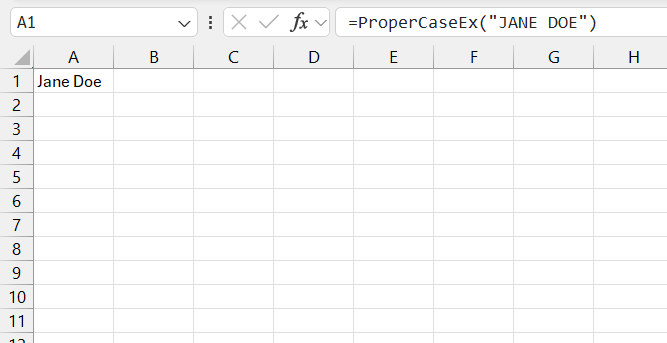 User Defined Functions in Excel