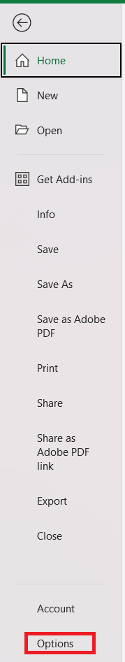 Excel Column Numbering