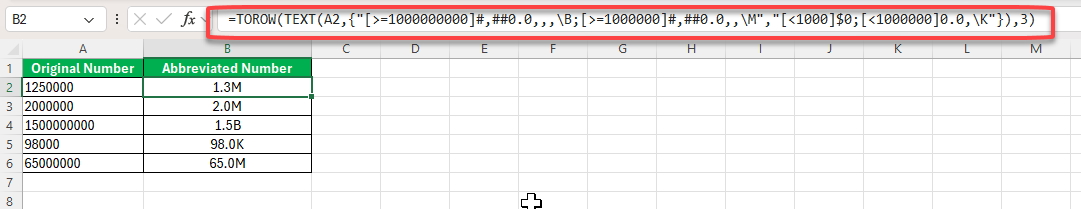 Abbreviate Numbers