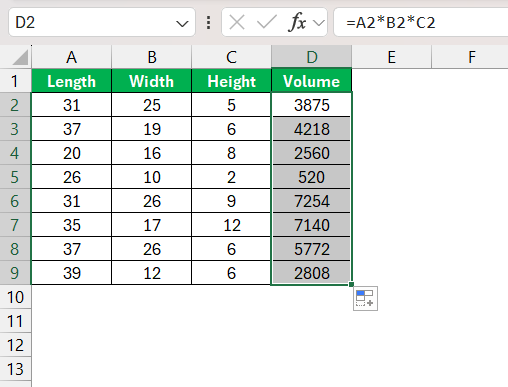 Volume of a Rectangular Prism