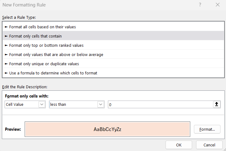 Excel Variance Analysis