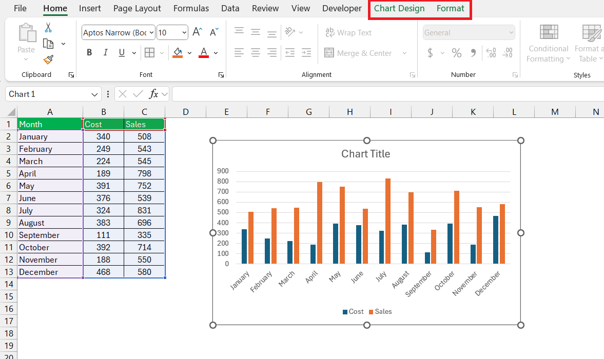 How to Title a Graph in Excel