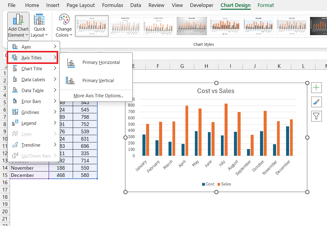 How to Title a Graph in Excel