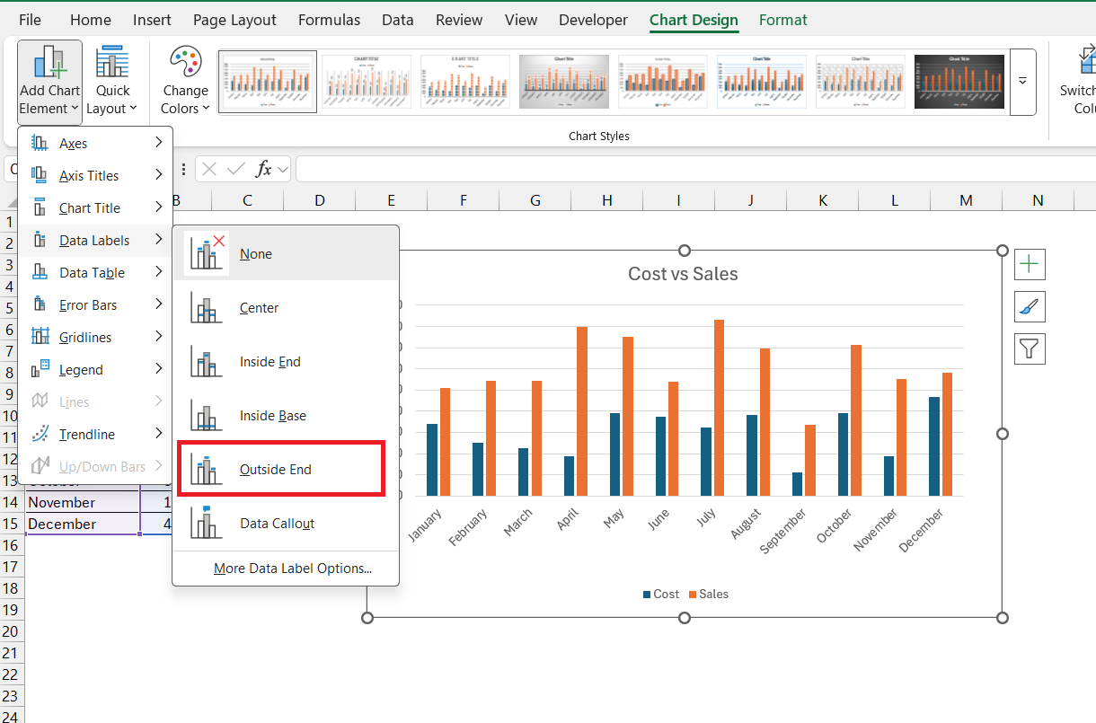 How to Title a Graph in Excel