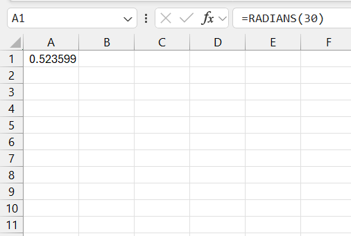 CSC Function in Excel