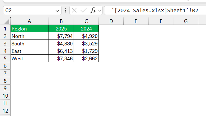 Excel Cross Referencing