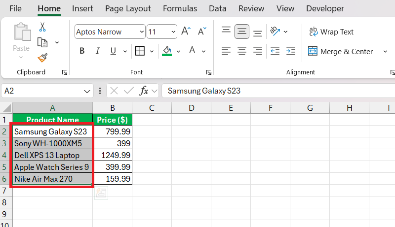 Excel Cross Referencing