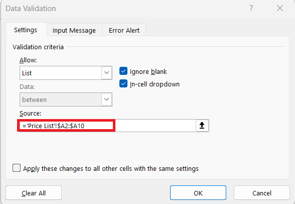 Excel Cross Referencing