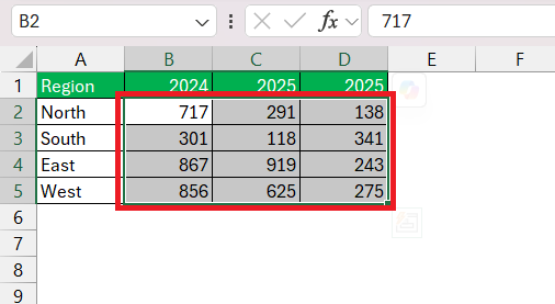 Range in Excel