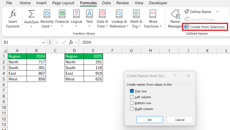 Range in Excel