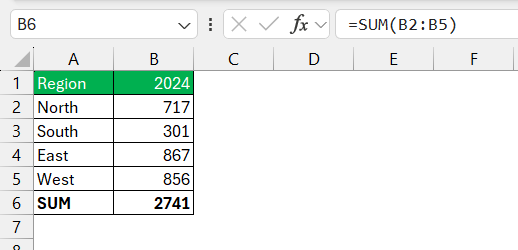 Range in Excel