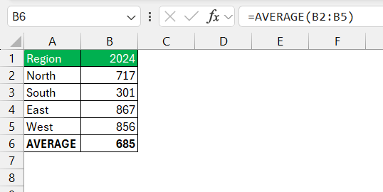 Range in Excel