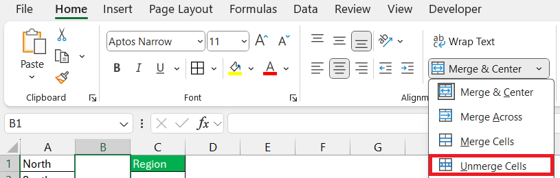 Range in Excel