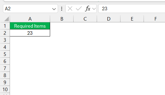 Ceiling Function in Excel