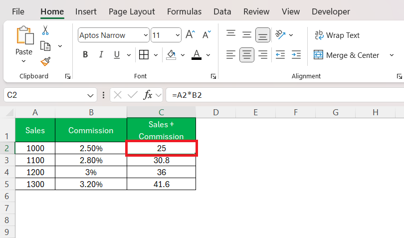 Absolute Reference Excel