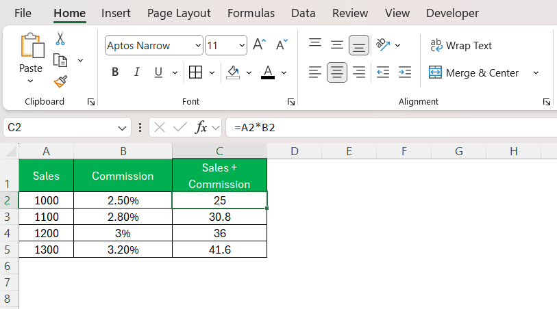 Absolute Reference Excel