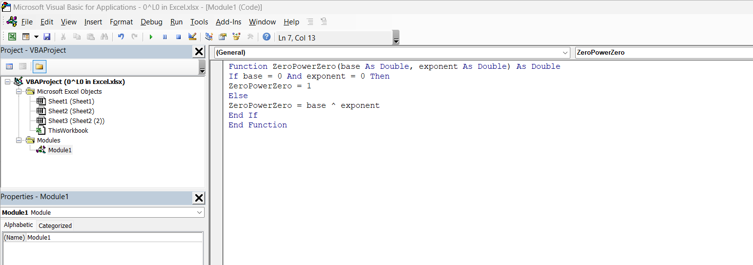 How to Avoid #NUM! Error - 0 to Power of 0 in Excel | MyExcelOnline