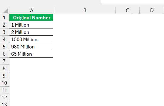 Abbreviate Numbers in Excel