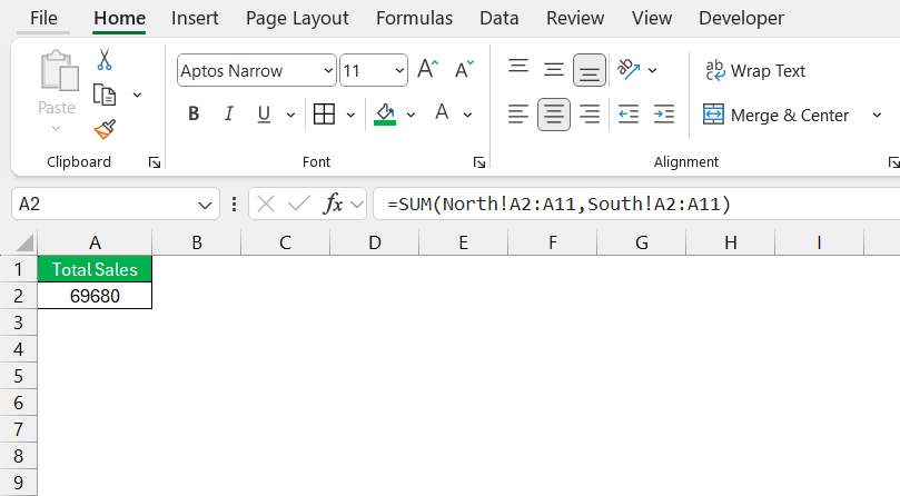 Aggregate Data in Excel