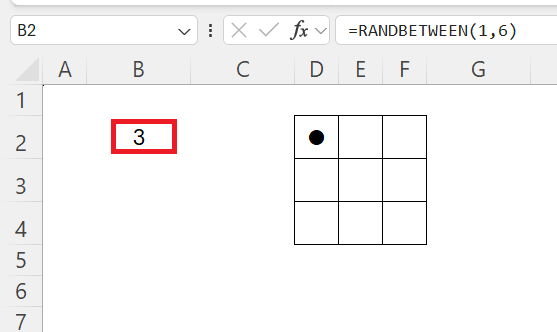 Roll the Dice in Excel