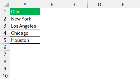 Distance Between Two Cities in Excel