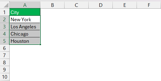 Distance Between Two Cities in Excel