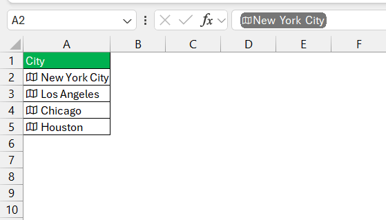 Distance Between Two Cities in Excel