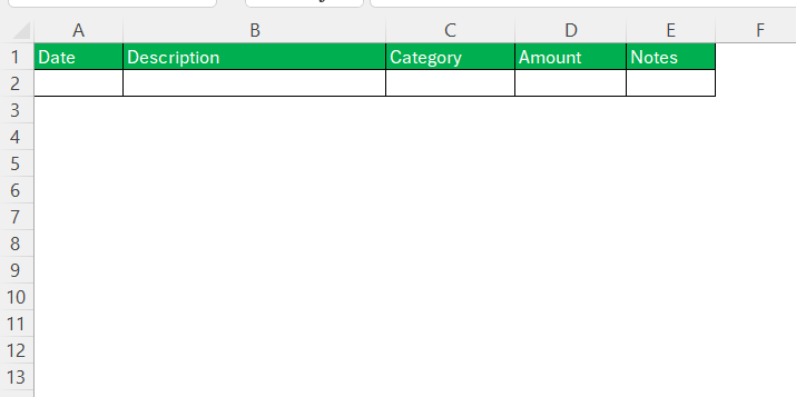 Excel Expense Sheet Template