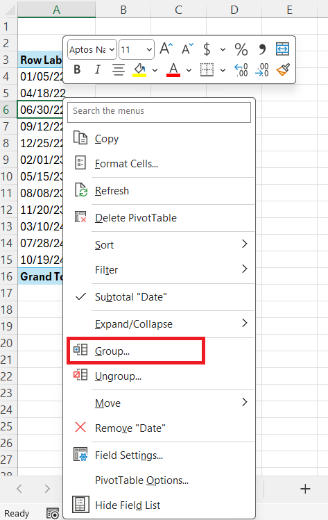 Convert Year to Quarter in Excel