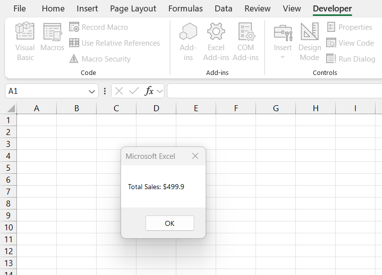 VBA Variables in Excel