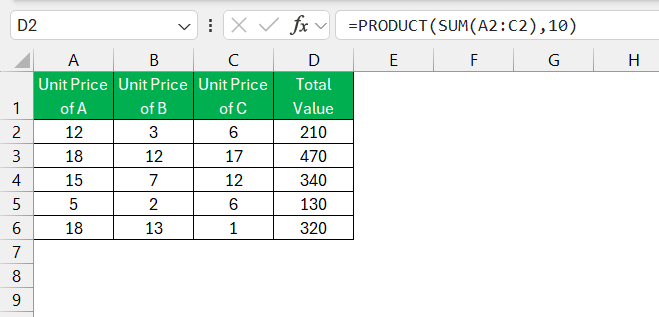 Product Function