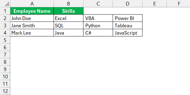 Excel Delimiter