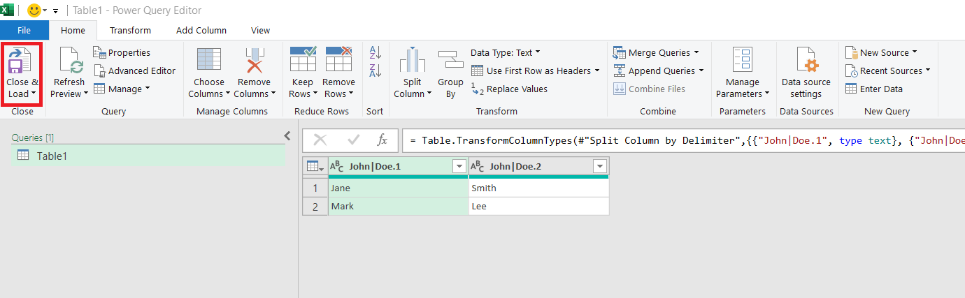 Excel Delimiter