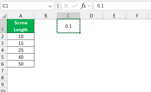 Convert MM to CM in Excel