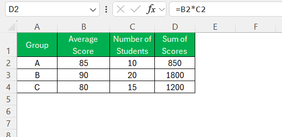 How to Calculate Average of Average