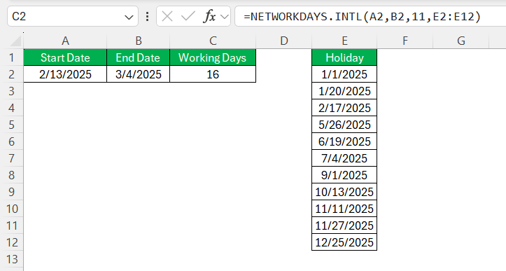 Excel Dates