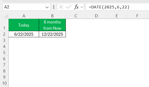 Excel Dates