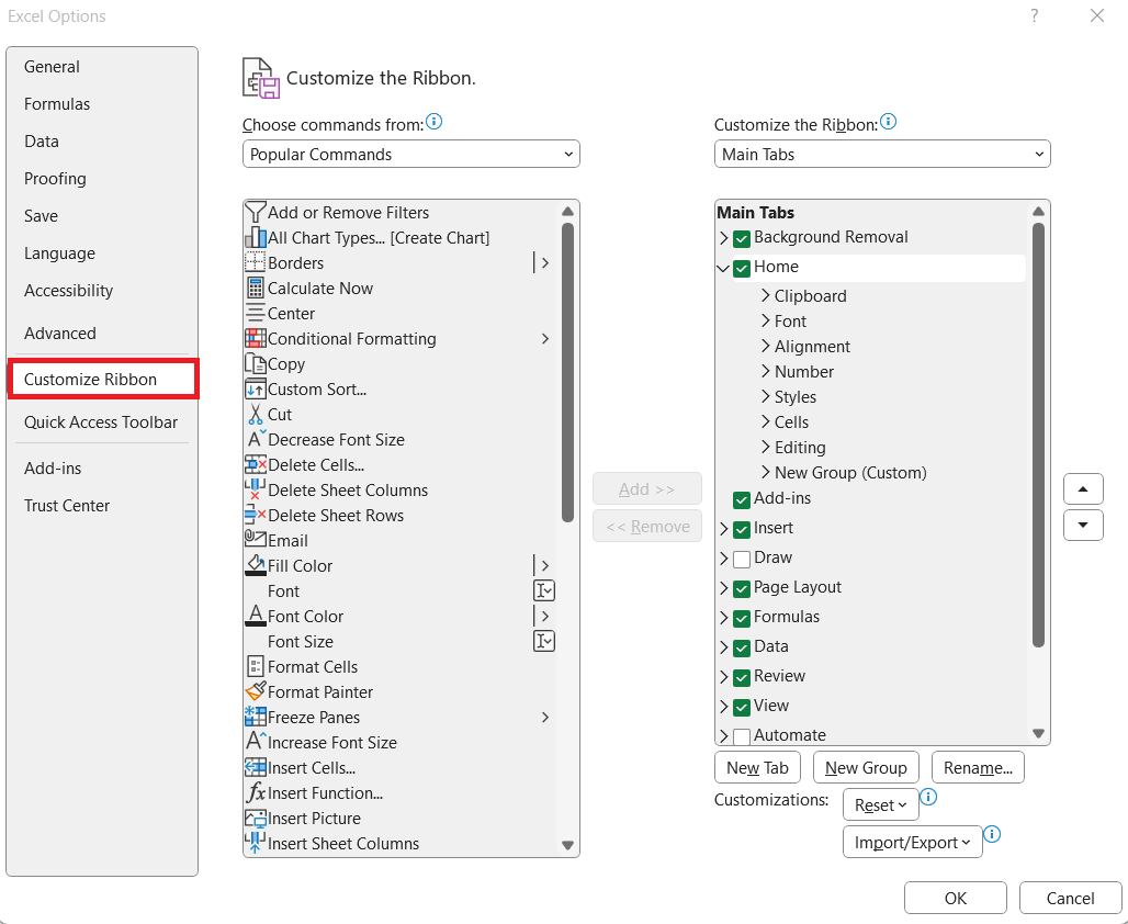 ActiveX Controls in Excel