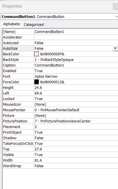 ActiveX Controls in Excel