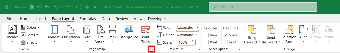 How to Start Page Number at 2 in Excel