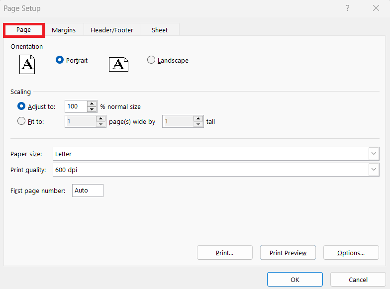 How to Start Page Number at 2 in Excel