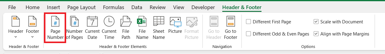 How to Start Page Number at 2 in Excel