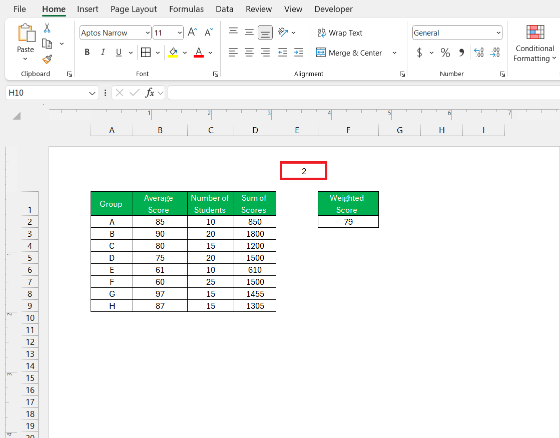 How to Start Page Number at 2 in Excel